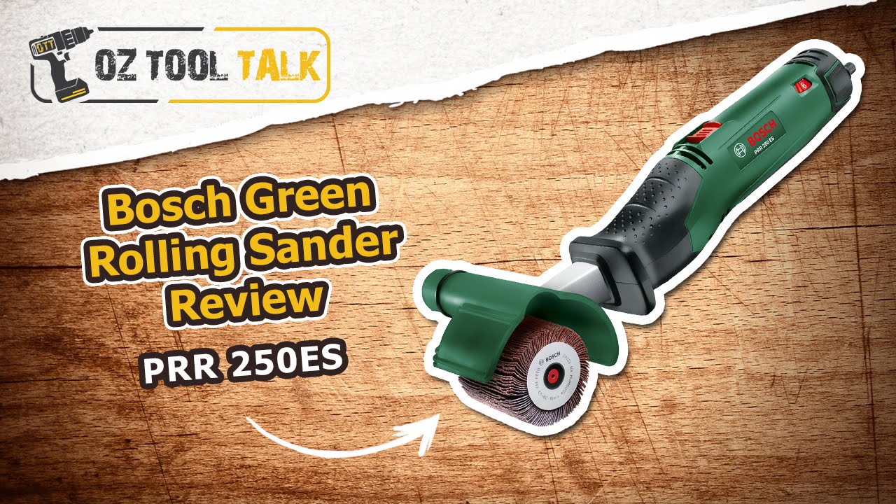 Bosch Green Rolling Sander PRR 250ES Review Oz Tool Talk