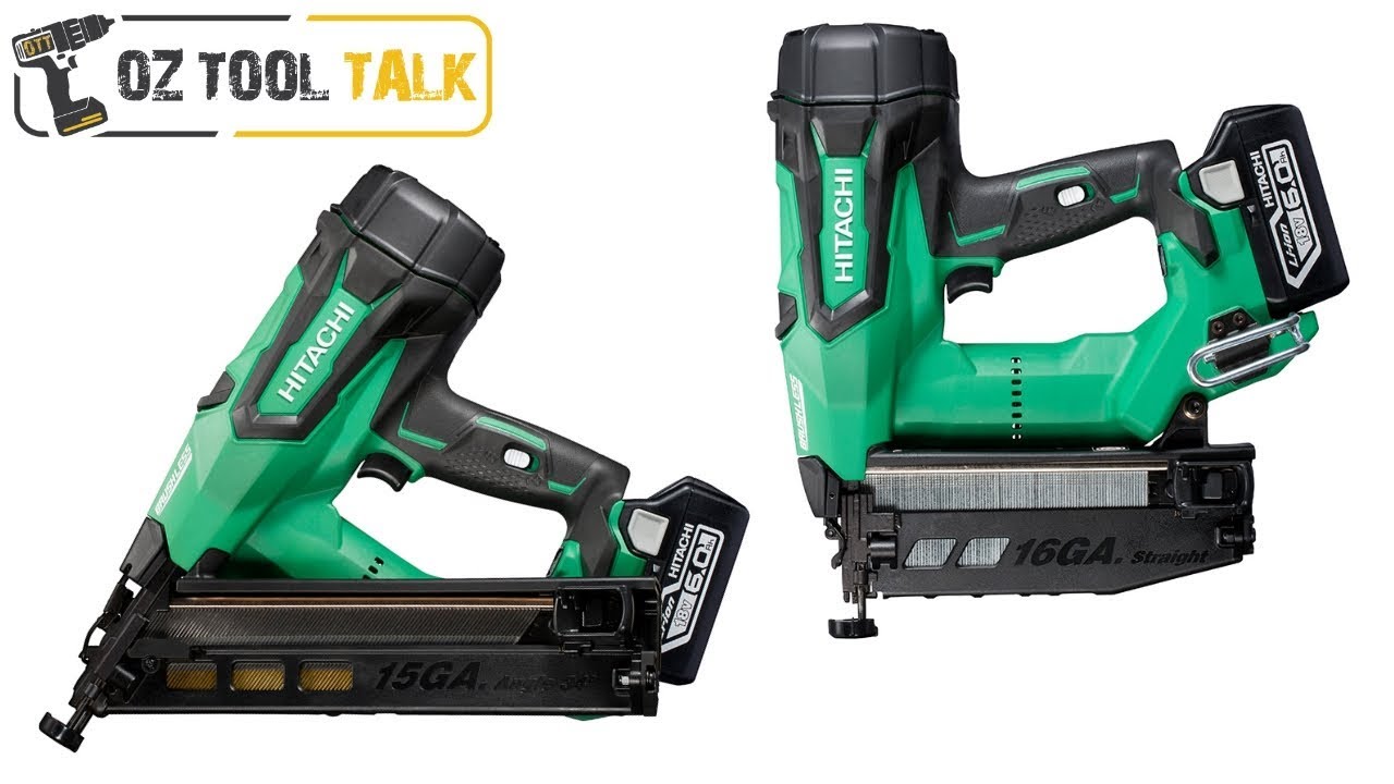 Hitachi 18v Nail Guns 15Ga & 16Ga Finishing Nailers NT1865DBSL